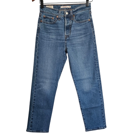 Levi's High-Rise Wedgie Straight Jeans Size 24 - Picture 1 of 10